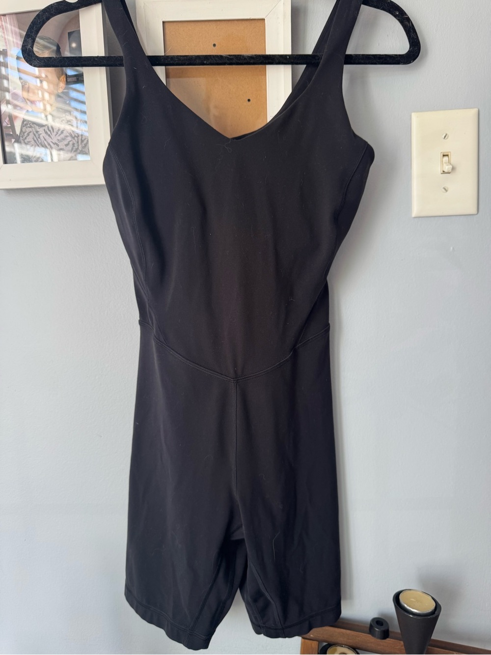 Lululemon Black Athletic Unitard Romper Bodysuit Size 4